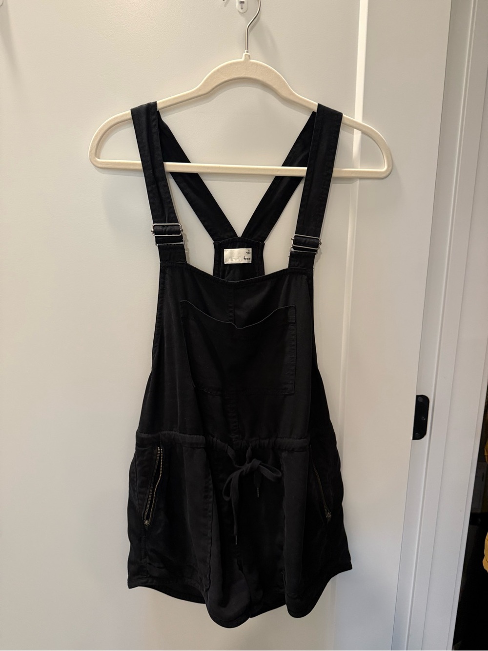 Wilfred Black Short Overalls Romper